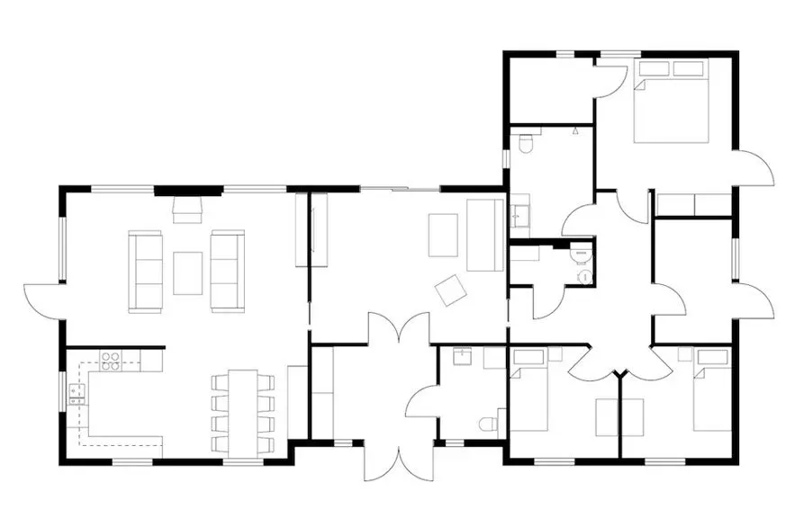Grundriss Variante zwei